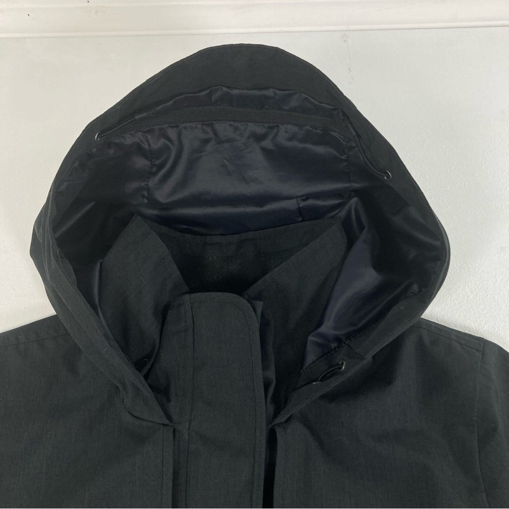 ATHLETA Midtown Rain Trench Coat Hooded | Dark Gray | Women’s Size M Waterproof - Picture 10 of 16